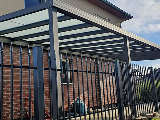 Glasdach Carport
