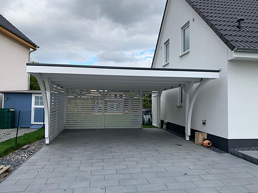 Carport auf Grundstücksgrenze bauen