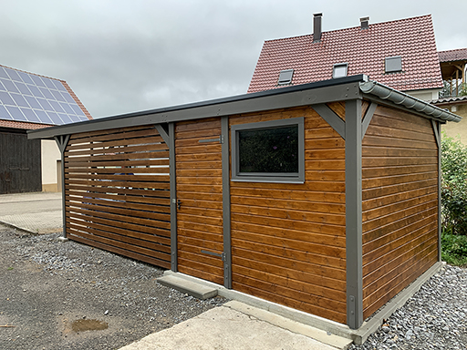 Carport zur Werkstatt umbauen