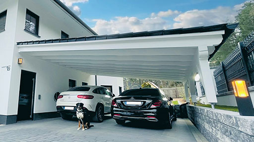 Anlehncarport