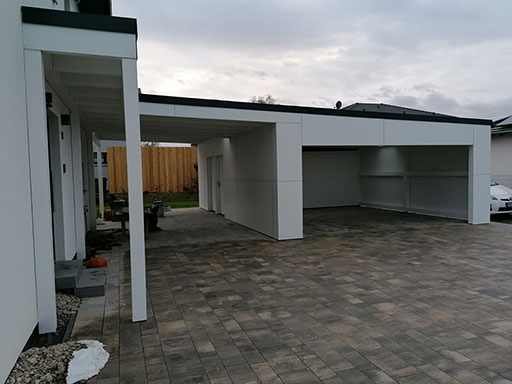 Carport Wintergarten verbinden