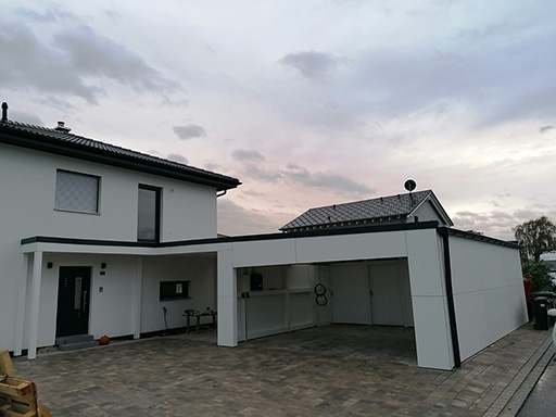 Terrasse in Carport integrieren